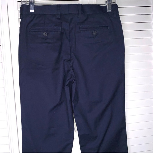 Nordstrom Pants Boys Size 14 Flat Front Chino Pants Navy Eclipse NWT * - Picture 2 of 4